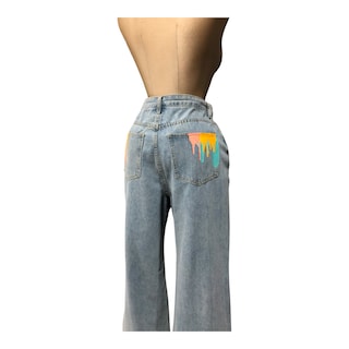 Foto 3 | Foto 3 | Pantalón De Mezclilla Efecto Pintura Para Dama Erivel