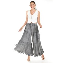 Pantalon Estilo Palazzo Roman Fashion /juvenil, 042 (gris Obscuro) Gris