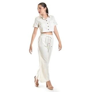 Foto 6 | Foto 6 | Set Camisero De Lino Roman Fashion /juvenil, 3880-9246 (arena) Beige