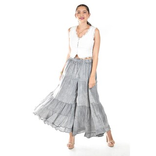 Foto 5 | Foto 5 | Pantalon Estilo Palazzo Roman Fashion /juvenil, R42 (gris) Gris