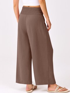 Foto 3 | Foto 3 | Pantalones Palazzo Anrabess Para Mujer, Pierna Ancha, Cintura Alta, Color Café - Venta Internacional.