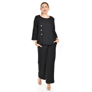 Foto 5 | Foto 5 | Set De Lino Con Botones Decorativos Roman Fashion /juvenil, 0230 (negro) Negro