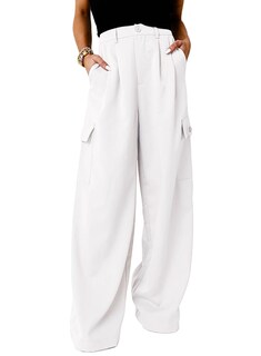 Foto 1 | Foto 1 | Pantalones Cargo Dokotoo Lounge 2024 Fall Palazzo Para Mujer, Color Blanco - Venta Internacional.