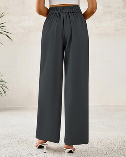 Foto 3 | Foto 3 | Pantalones De Vestir De Pierna Ancha Btfbm 2025 De Cintura Alta Para Mujer - Venta Internacional.