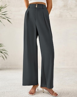 Foto 5 | Foto 5 | Pantalones De Vestir De Pierna Ancha Btfbm 2025 De Cintura Alta Para Mujer - Venta Internacional.