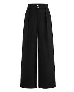 Foto 1 | Foto 1 | Pantalones De Vestir De Pierna Ancha Btfbm 2025 Para Mujer De Cintura Alta, Negros - Venta Internacional.
