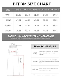 Foto 7 | Foto 7 | Pantalones De Vestir De Pierna Ancha Btfbm 2025 De Cintura Alta Para Mujer, Gris Oscuro - Venta Internacional.