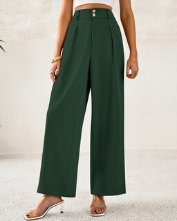 Foto 6 | Foto 6 | Pantalones De Vestir De Pierna Ancha Btfbm 2025 De Cintura Alta Para Mujer - Venta Internacional.