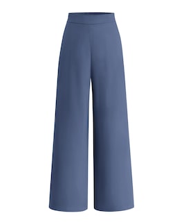 Foto 1 | Foto 1 | Pantalones De Pierna Ancha Btfbm Para Mujer, Elásticos, Cintura Alta, Color Palazzo Grey - Venta Internacional.
