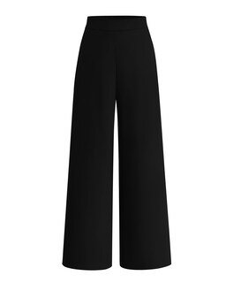 Foto 1 | Foto 1 | Pantalones De Pierna Ancha Btfbm Para Mujer, Elásticos, Cintura Alta, Color Palazzo Black - Venta Internacional.
