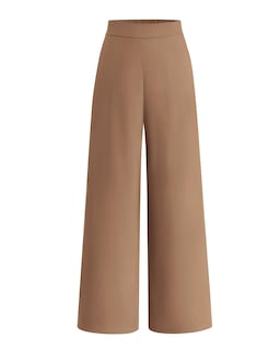 Foto 1 | Foto 1 | Pantalones De Pierna Ancha Btfbm Para Mujer, Elásticos, Cintura Alta, Color Caqui - Venta Internacional.