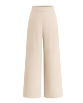 Pantalones De Pierna Ancha Btfbm Para Mujer, Elásticos, Cintura Alta, Color Palazzo Beige - Venta Internacional.