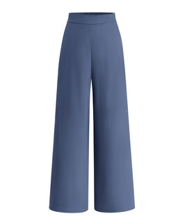 Foto 1 | Foto 1 | Pantalones De Pierna Ancha Btfbm Para Mujer, Elásticos, Cintura Alta, Color Palazzo Grey - Venta Internacional.