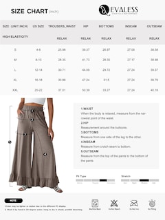 Foto 6 | Foto 6 | Pantalones Palazzo Evaless De Cintura Alta Y Pierna Ancha Negros Para Mujer - Venta Internacional.