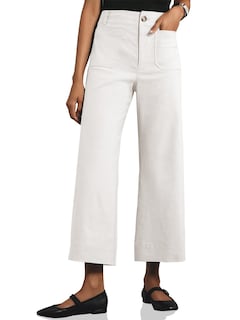 Foto 1 | Foto 1 | Pantalones Cortos De Pierna Ancha Cicy Bell Para Mujer, Cintura Alta, Blancos - Venta Internacional.