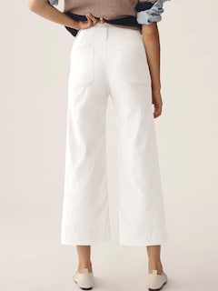 Foto 2 | Foto 2 | Pantalones Cortos De Pierna Ancha Cicy Bell Para Mujer, Cintura Alta, Blancos - Venta Internacional.