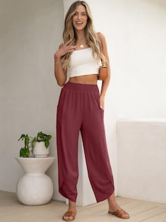 Foto 2 | Foto 2 | Pantalones Capri Anrabess Palazzo Summer De Pierna Ancha Para Mujer - Venta Internacional.