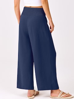 Foto 3 | Foto 3 | Pantalones Palazzo Anrabess Para Mujer, Pierna Ancha, Cintura Alta, Azul Marino - Venta Internacional.