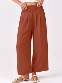 Foto 2 | Foto 2 | Pantalones Palazzo Anrabess Para Mujer, Pierna Ancha, Cintura Alta, Color Ladrillo - Venta Internacional.
