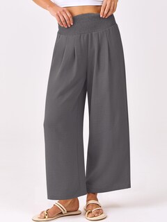 Foto 2 | Foto 2 | Pantalones Palazzo Anrabess Para Mujer, Pernera Ancha Y Cintura Alta, Color Gris - Venta Internacional.