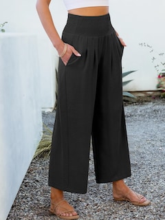 Foto 6 | Foto 6 | Pantalones Palazzo Anrabess Para Mujer, Pierna Ancha, Cintura Alta, Negros - Venta Internacional.