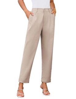 Foto 1 | Foto 1 | Pantalones Grace Karin De Pierna Recta De Algodón Albaricoque Xl Para Mujer - Venta Internacional.
