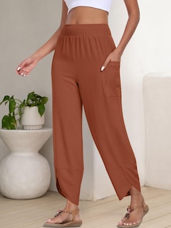 Foto 4 | Foto 4 | Pantalones Capri Anrabess Palazzo De Pierna Ancha Para Mujer, Color Caramelo - Venta Internacional.