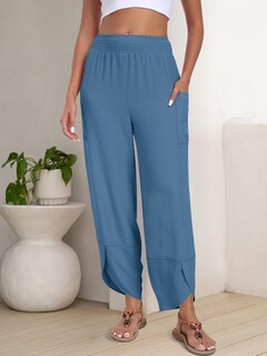 Foto 3 | Foto 3 | Pantalones Capri Anrabess Palazzo De Pierna Ancha Para Mujer De Verano - Venta Internacional.