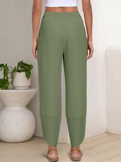 Foto 5 | Foto 5 | Pantalones Capri Anrabess 2025 De Verano, Pierna Ancha, Verde Militar - Venta Internacional.