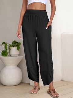 Foto 3 | Foto 3 | Pantalones Capri Anrabess Palazzo Summer De Pierna Ancha Para Mujer - Venta Internacional.