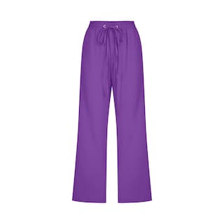 Foto 4 | Foto 4 | Pantalones Capris Para Mujer, Algodón Y Lino, Holgados, Para Verano, Color Morado Xxxxxl - Venta Internacional.