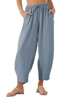 Foto 1 | Foto 1 | Pantalones Evaless Para Mujer, Holgados, Holgados, Holgados, De Cintura Alta, Azules - Venta Internacional.