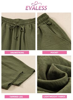 Foto 7 | Foto 7 | Pantalones Holgados Tipo Harén Evaless 2025, Ligeros Para Verano, Para Mujer - Venta Internacional.