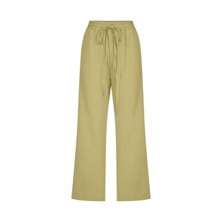 Foto 4 | Foto 4 | Pantalones Capri Para Mujer, Algodón Y Lino, Holgados, Pernera Ancha, Color Verde Xxxl - Venta Internacional.