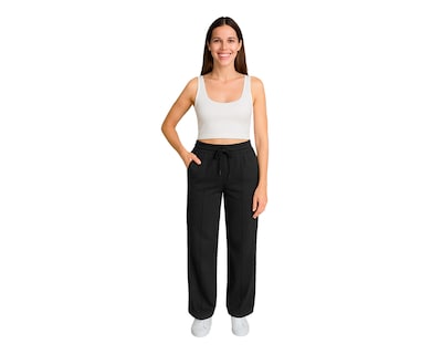 Foto 1 | Foto 1 | Pantalón Deportivo Para Mujer Ocean Point De Pierna Ancha Color Sólido