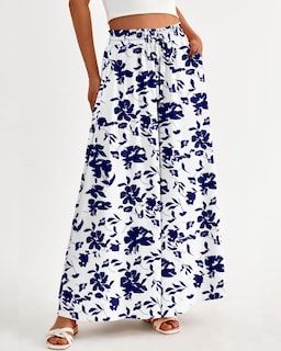 Foto 3 | Foto 3 | Pantalones Palazzo Btfbm Para Mujer, Casual, Cintura Alta, Pierna Ancha, Xxl - Venta Internacional.