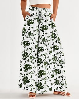 Foto 2 | Foto 2 | Pantalones Palazzo Btfbm Casuales De Cintura Alta Y Pierna Ancha Para Mujer - Venta Internacional.