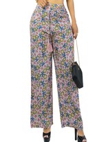 Pantalones Relajados Para Mujer Panta-1006 Diseño D12 Unico Wide Legs De Cintura Alta