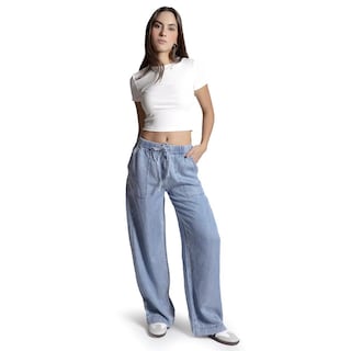 Foto 2 | Foto 2 | Pantalón De Mezclilla Ligera Roman Fashion /juvenil, 7066 (mezclilla Light) Azul