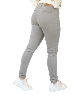 Foto 1 | Foto 1 | Pantalón De Gabardina Dama Gris Claro John Silver