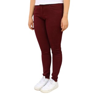 Foto 1 | Foto 1 | Pantalón De Gabardina Dama Vino John Silver