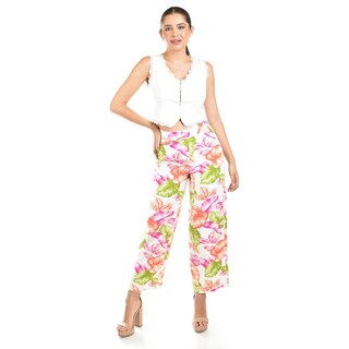 Foto 5 | Foto 5 | Pantalon Estampado Floral Roman Fashion /juvenil, 0535 (multicolor) Multicolor