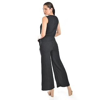 Foto 3 | Foto 3 | Set Chaleco Y Pantalon A Rayas Roman Fashion / Juvenil, 5073 (negro Lineas) Negro