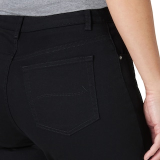 Foto 3 | Foto 3 | Capri Jean Lee Para Mujer, Corte Holgado, Talla 14, Color Negro - Venta Internacional.