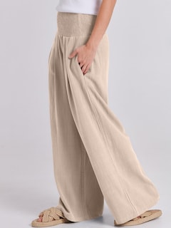 Foto 7 | Foto 7 | Pantalones Palazzo Anrabess De Lino Para Mujer, Pernera Ancha Y Cintura Alta - Venta Internacional.