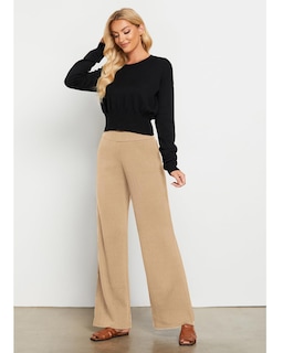 Foto 4 | Foto 4 | Pantalones Holgados Grapent Para Mujer, Color Beige, Tallas 4-6, Acrílicos - Venta Internacional.