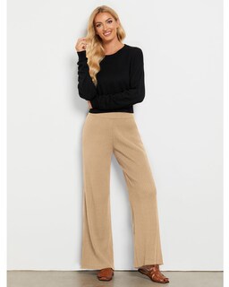 Foto 5 | Foto 5 | Pantalones Holgados Grapent Para Mujer, Color Beige, Tallas 4-6, Acrílicos - Venta Internacional.
