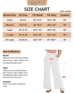 Foto 5 | Foto 5 | Pantalones Grapent Blancos De Pierna Ancha Y Cintura Alta Para Mujer, Talla M - Venta Internacional.