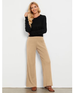 Foto 5 | Foto 5 | Pantalones De Invierno Grapent, Pierna Ancha, Cintura Alta, Beige, Xxl, Para Mujer - Venta Internacional.