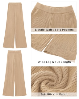Foto 6 | Foto 6 | Pantalones De Invierno Grapent, Pierna Ancha, Cintura Alta, Beige, Xxl, Para Mujer - Venta Internacional.